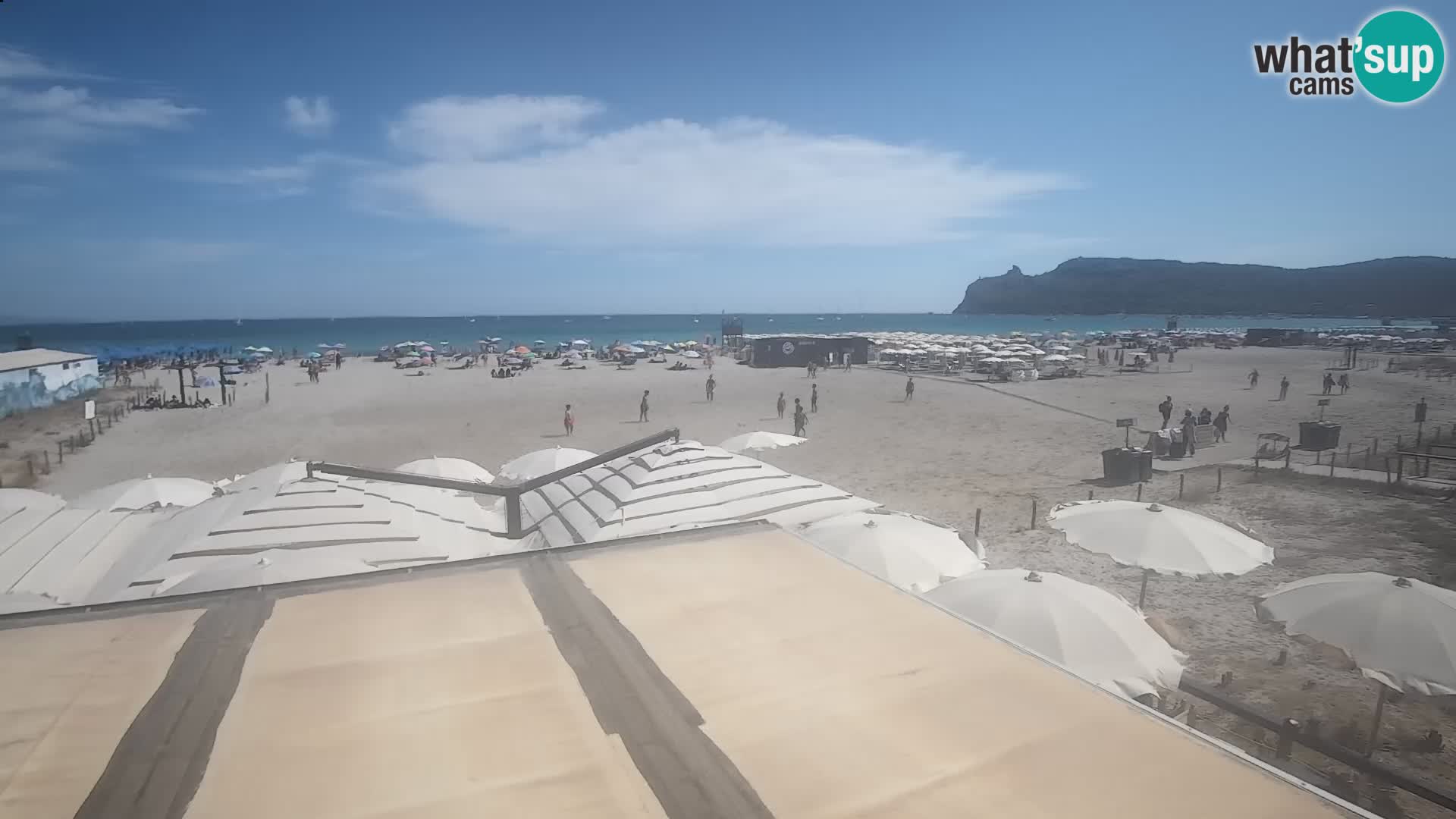 Poetto beach webcam | Cagliari | Sardinija
