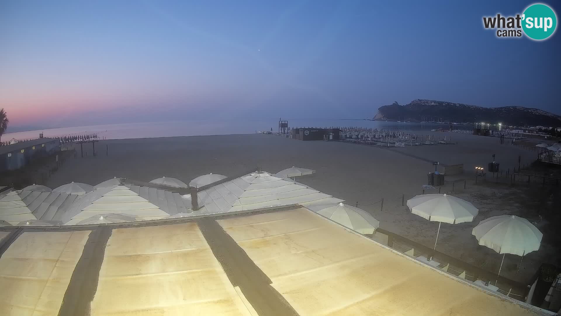 Poetto beach webcam | Cagliari | Sardinija