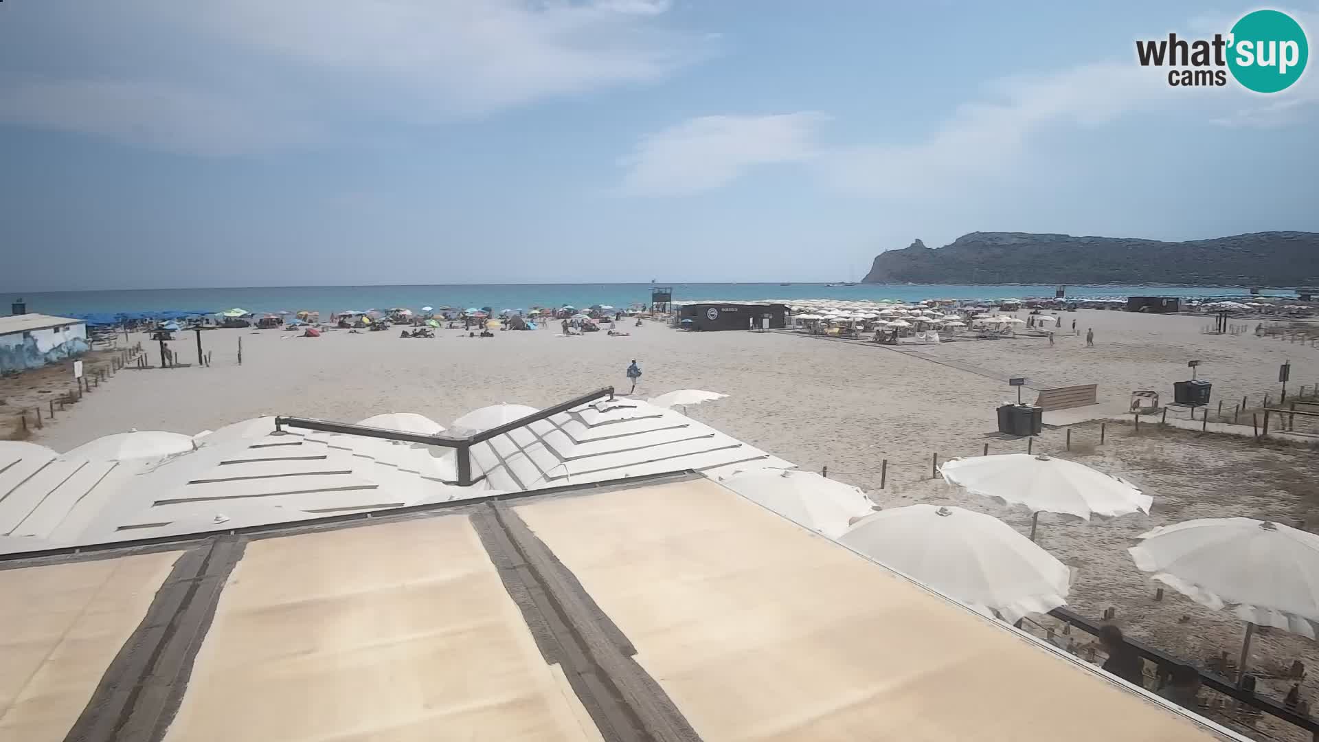 Poetto beach webcam | Cagliari | Sardinija