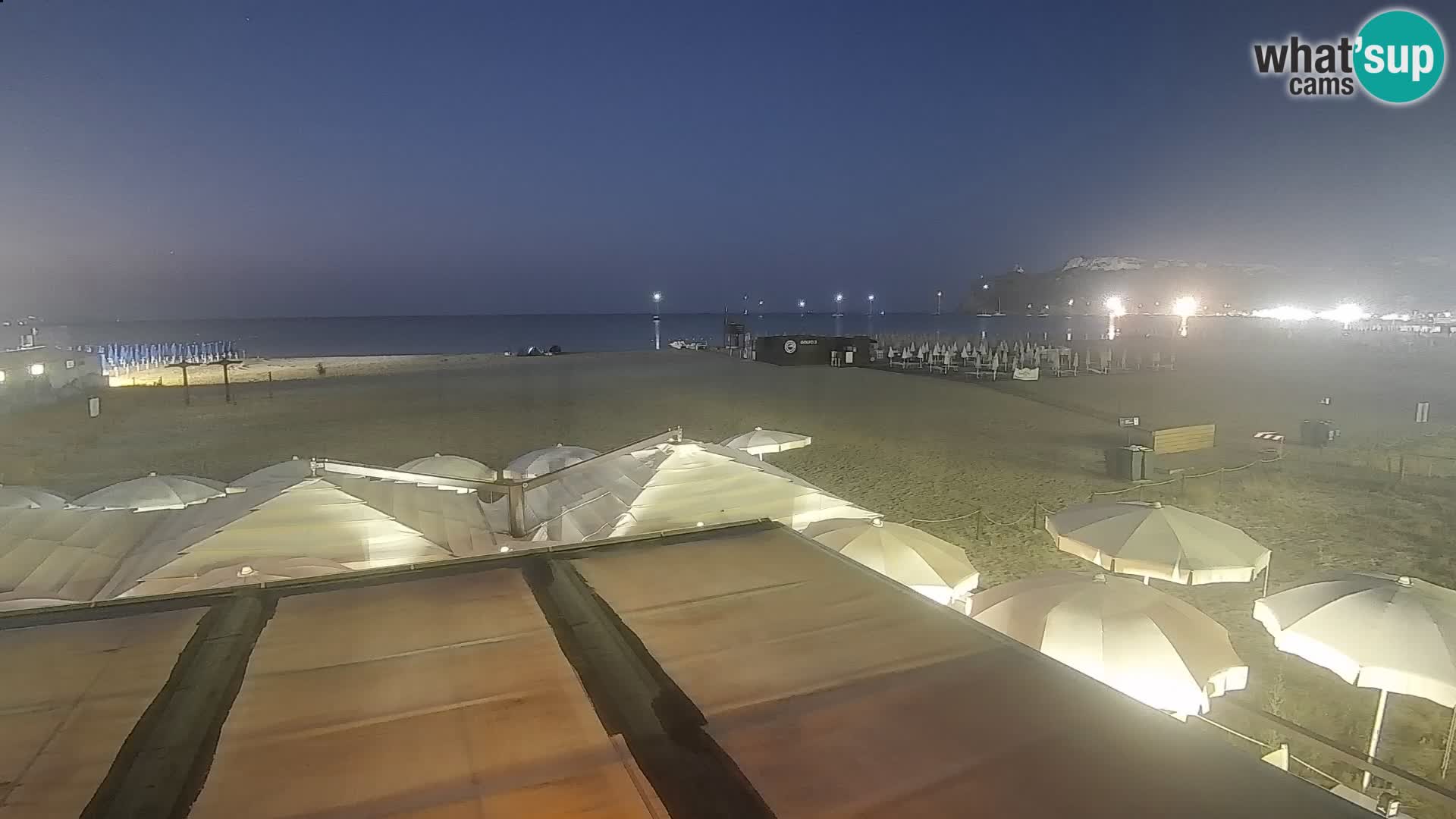 Poetto beach webcam | Cagliari | Sardinija