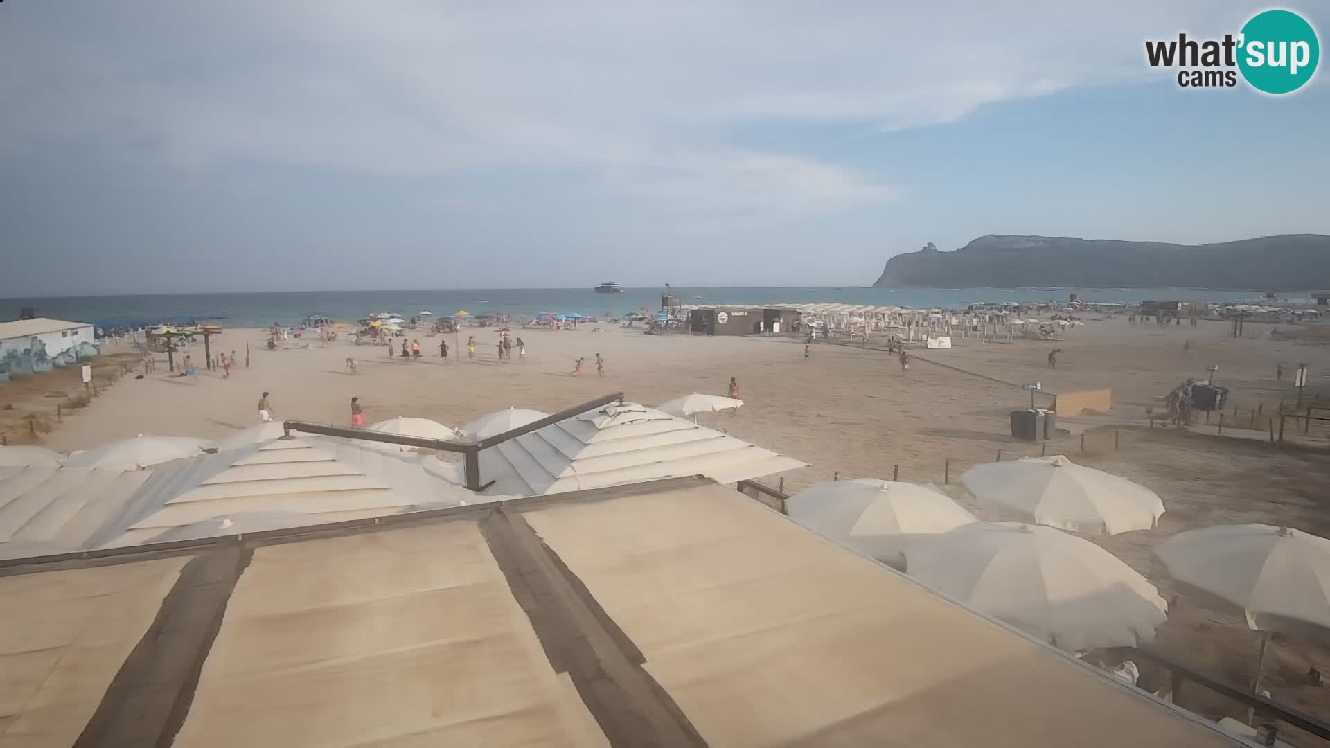 Poetto beach webcam | Cagliari | Sardinija
