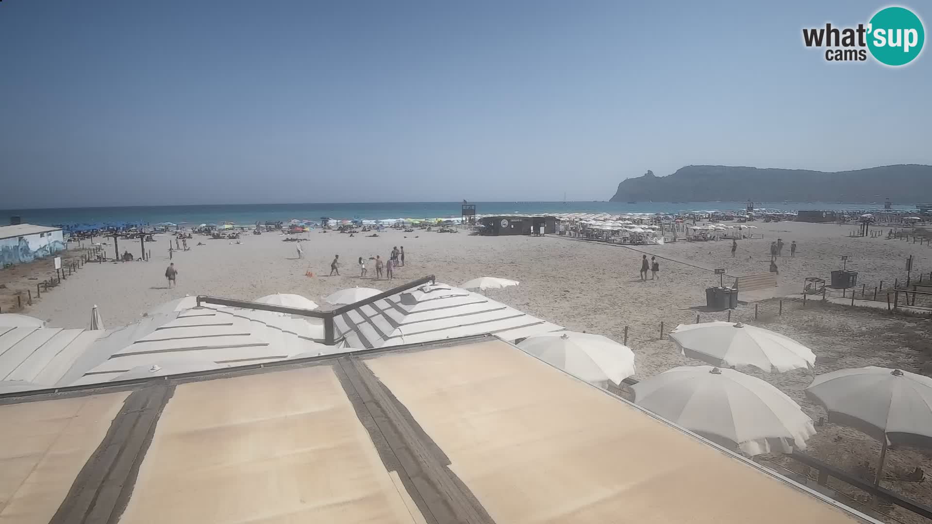 Poetto beach webcam | Cagliari | Sardinija