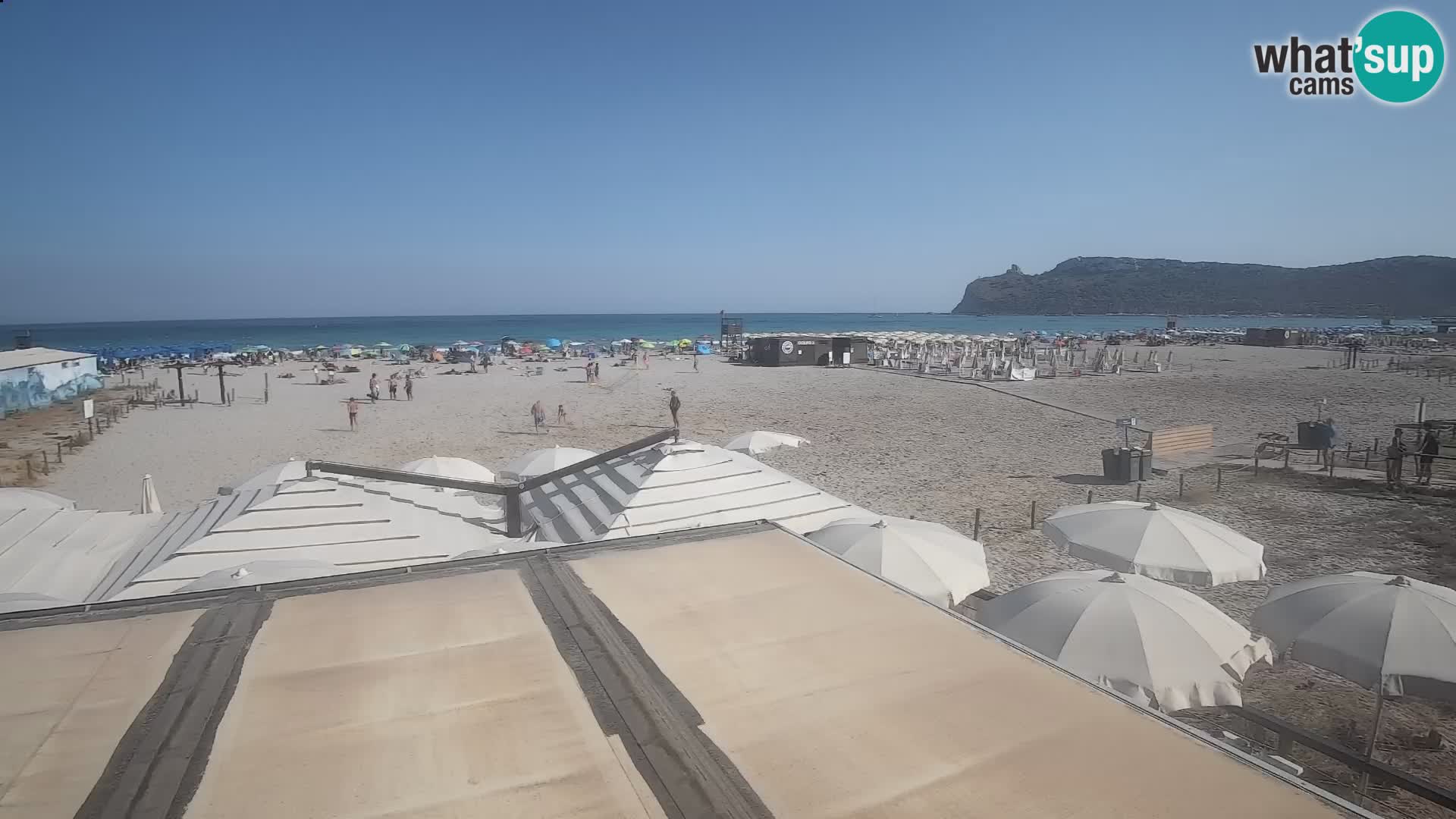 Poetto beach webcam | Cagliari | Sardinija