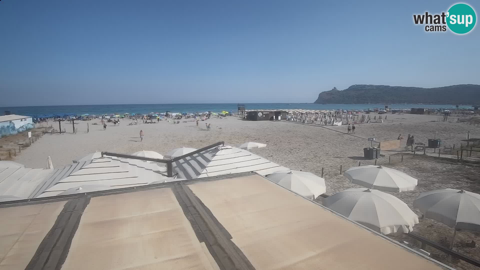 Poetto beach webcam | Cagliari | Sardinija