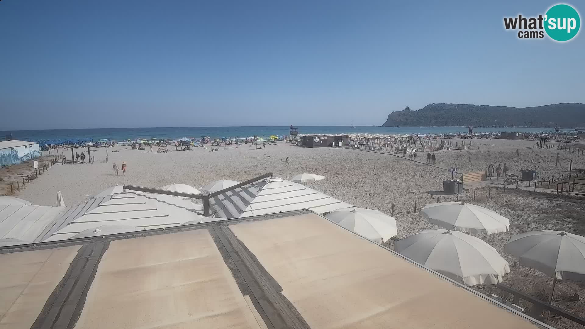 Poetto beach webcam | Cagliari | Sardinija