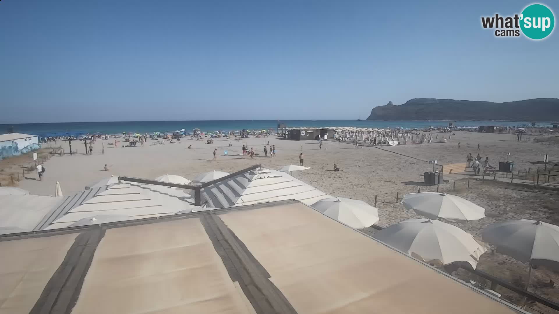 Poetto beach webcam | Cagliari | Sardinija