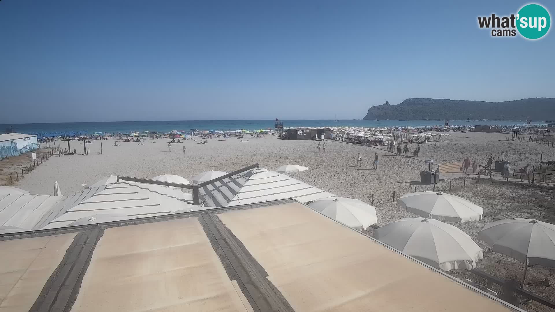 Poetto beach webcam | Cagliari | Sardinija