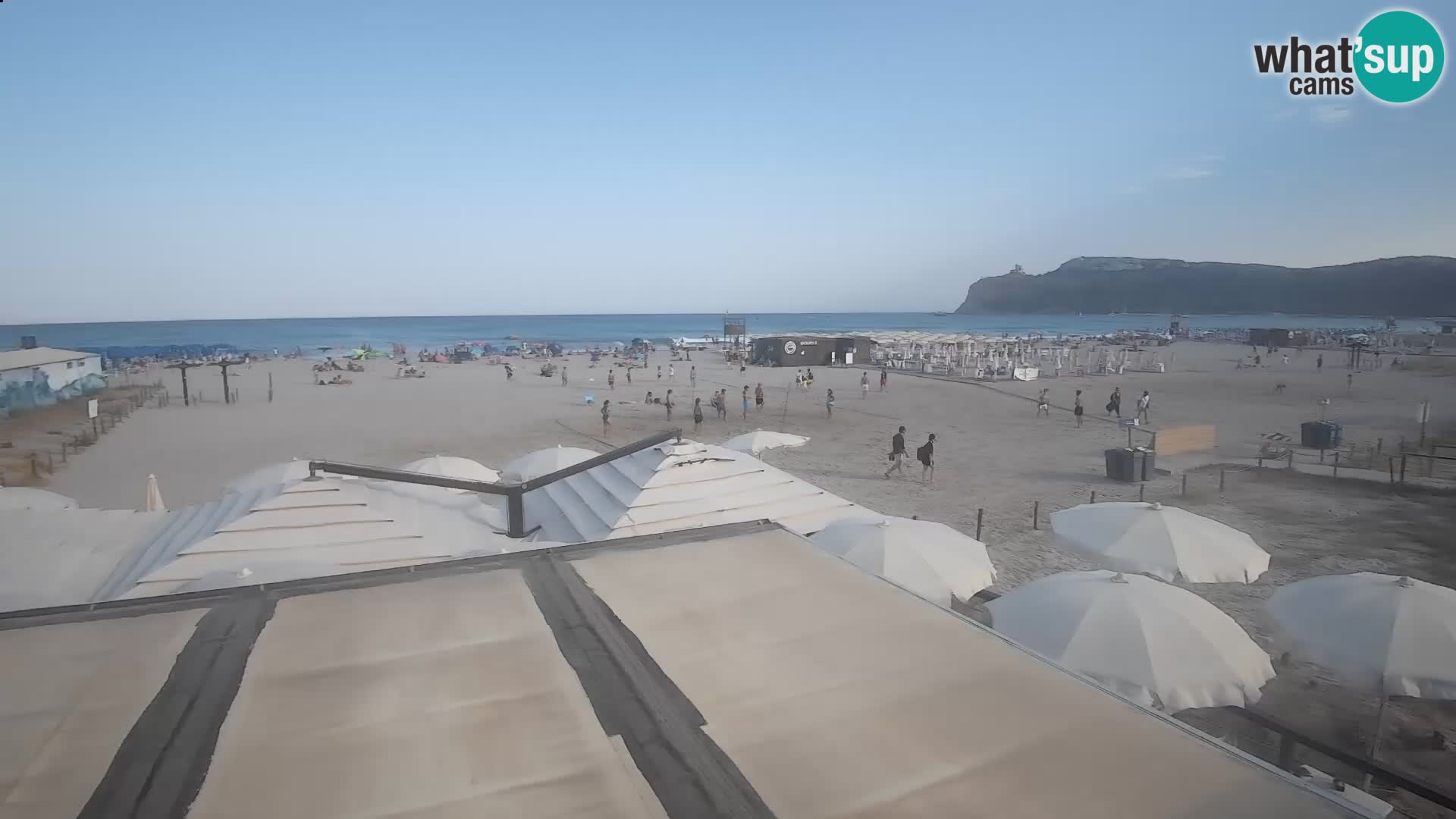 Poetto beach webcam | Cagliari | Sardinija