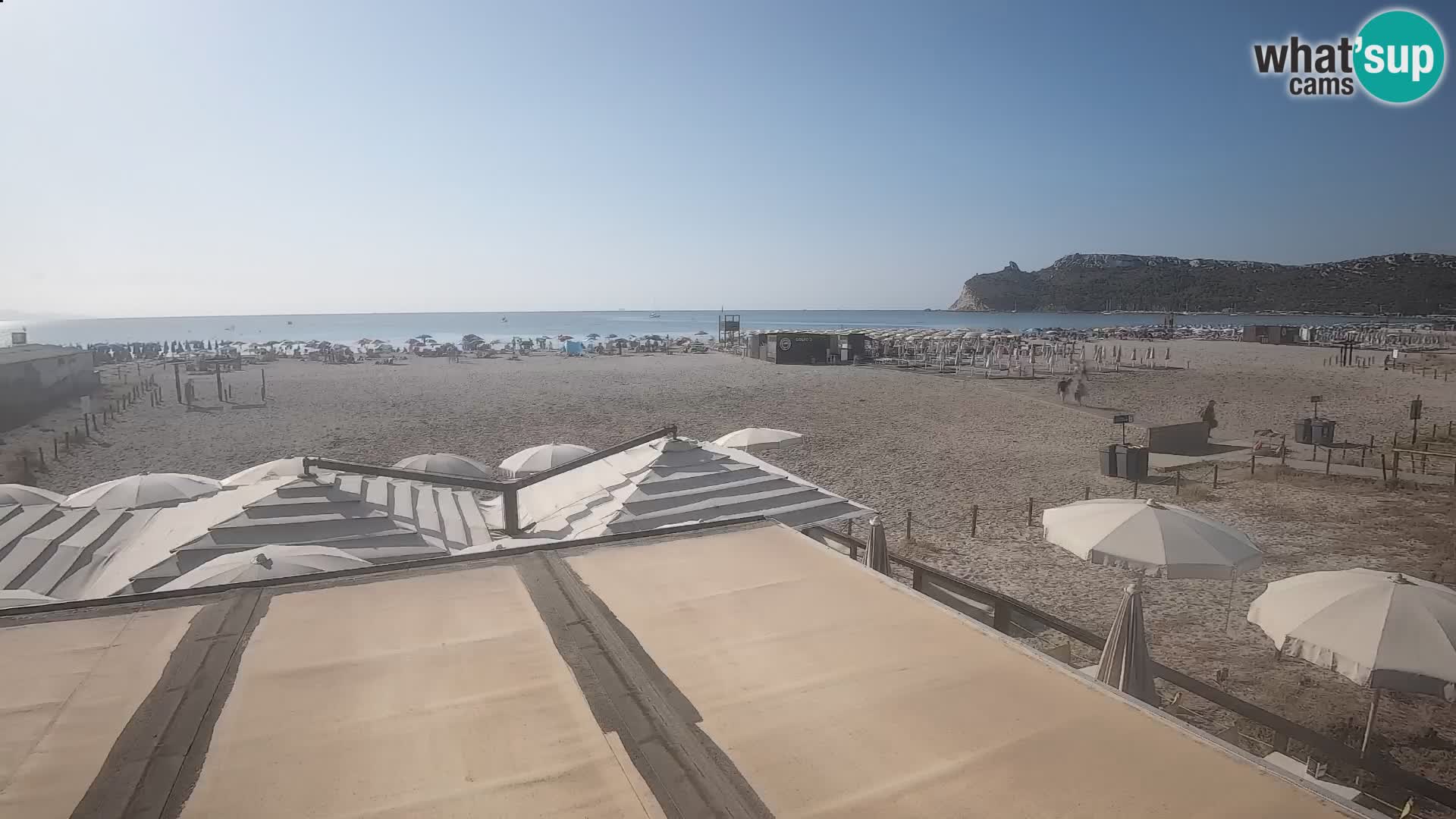Poetto beach webcam | Cagliari | Sardinija