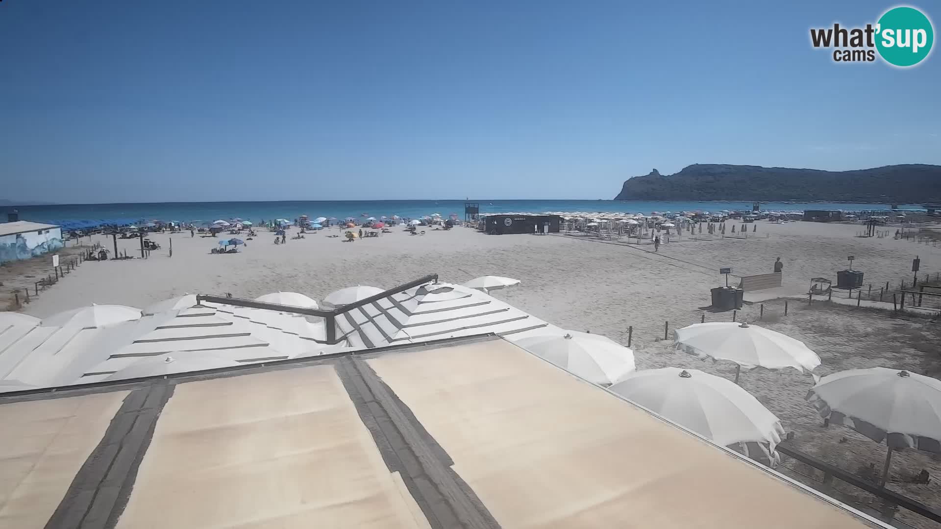Poetto beach webcam | Cagliari | Sardinija