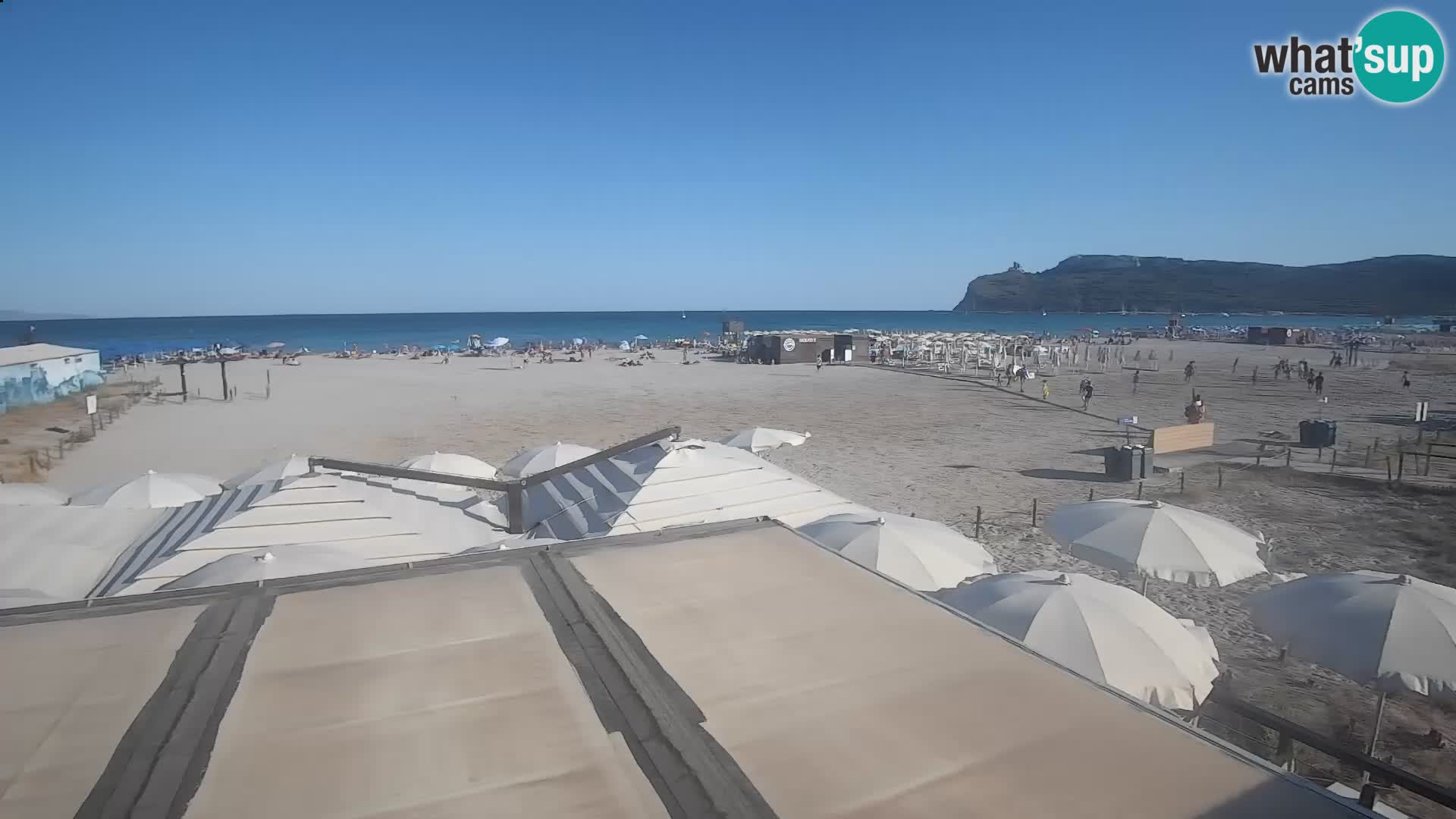 Poetto beach webcam | Cagliari | Sardinija