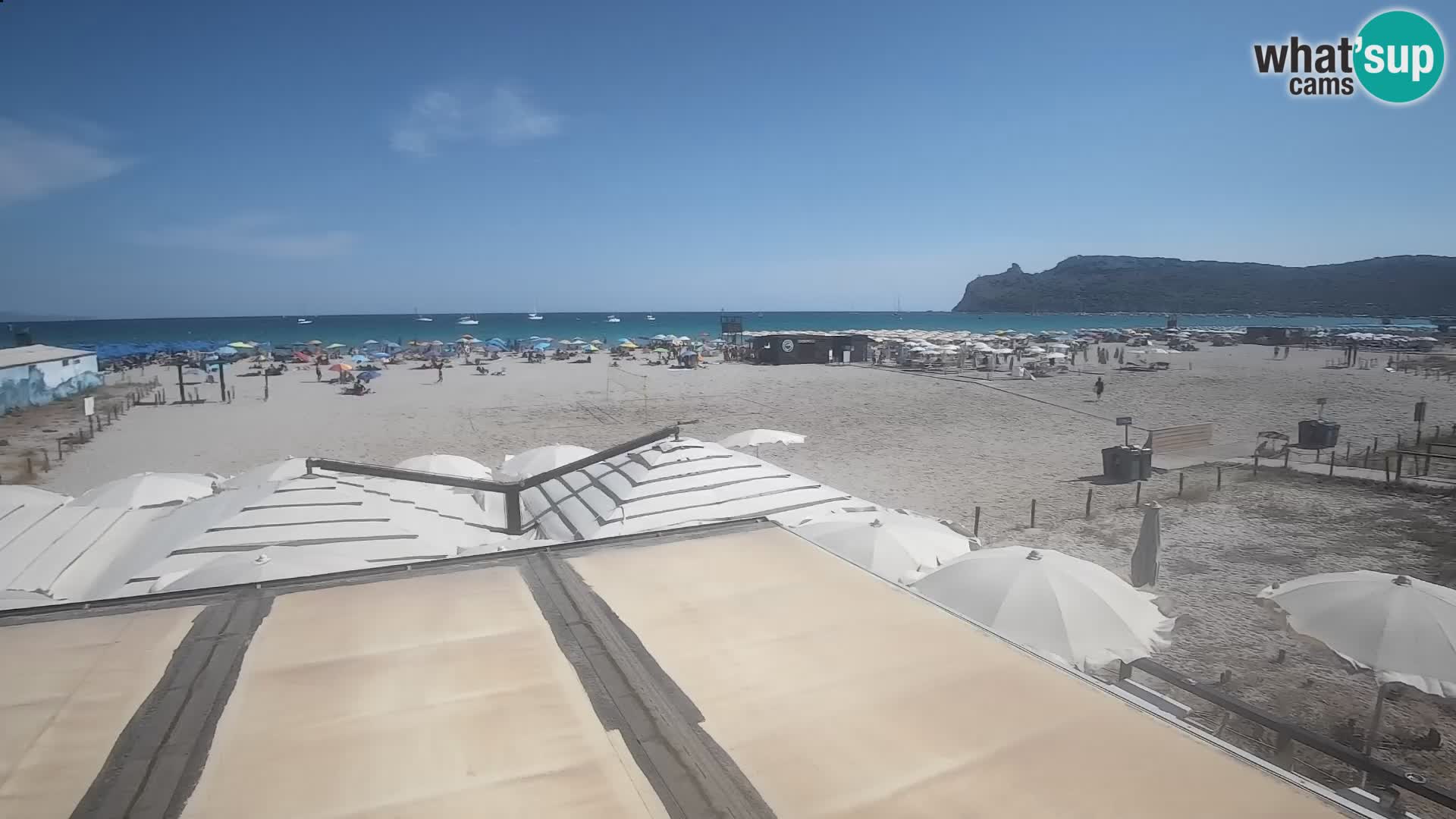 Poetto beach webcam | Cagliari | Sardinija