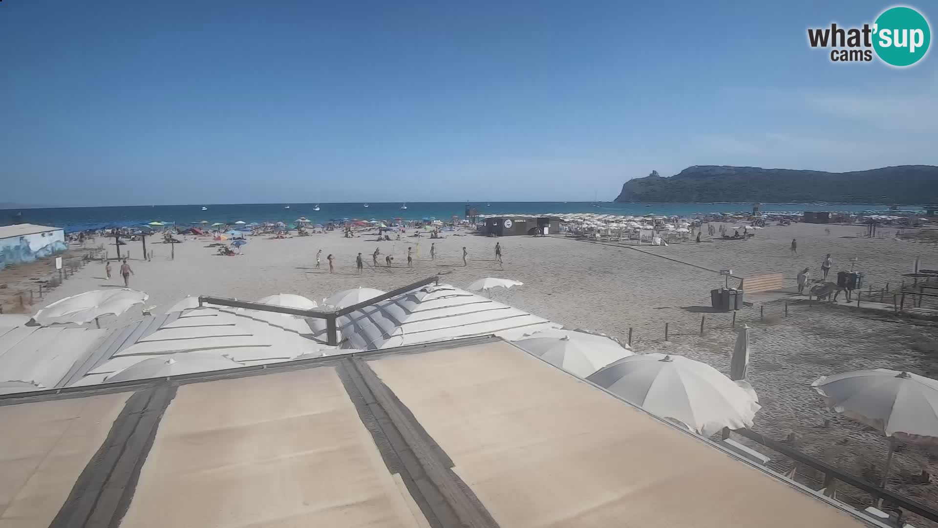 Poetto beach webcam | Cagliari | Sardinija