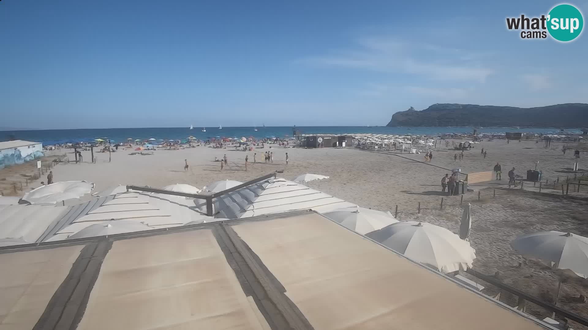 Poetto beach webcam | Cagliari | Sardinija