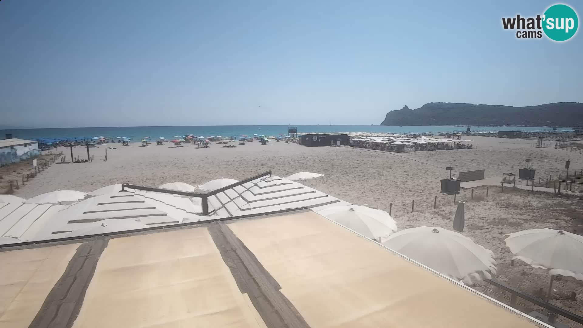 Poetto beach webcam | Cagliari | Sardinija