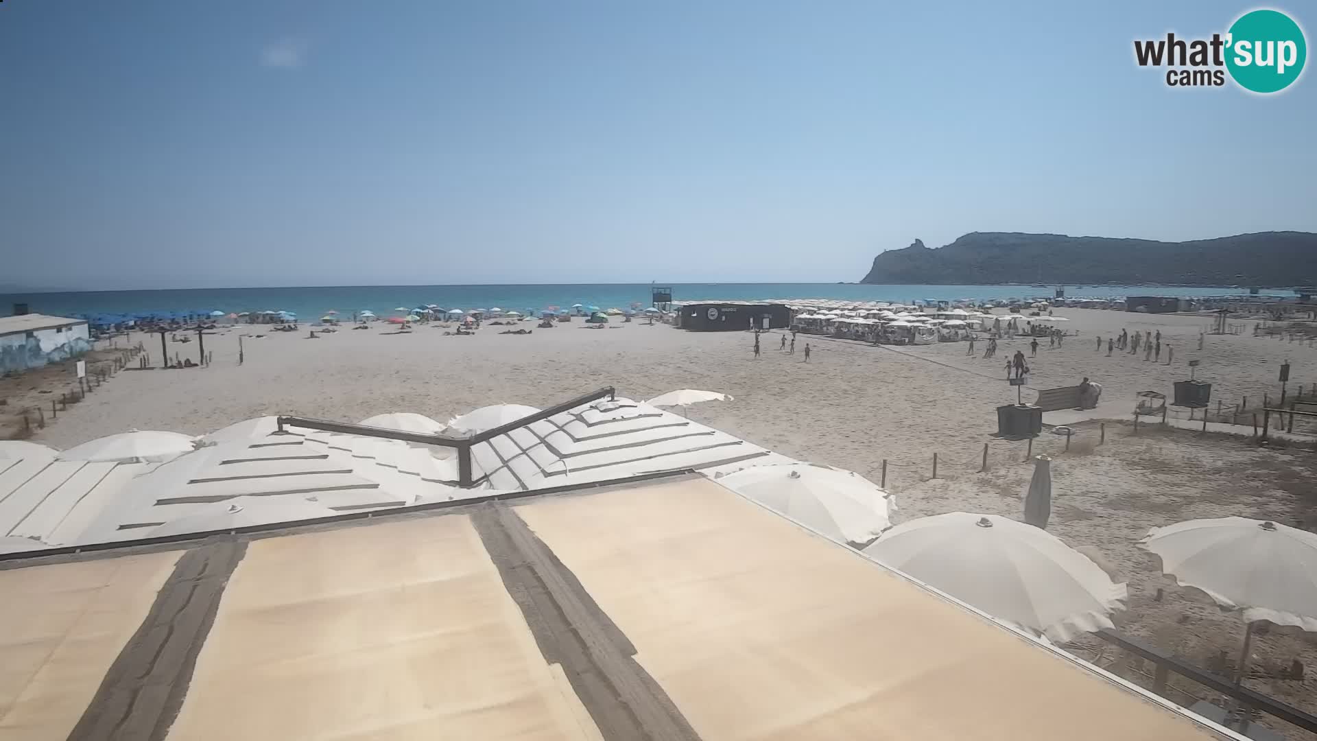 Poetto beach webcam | Cagliari | Sardinija