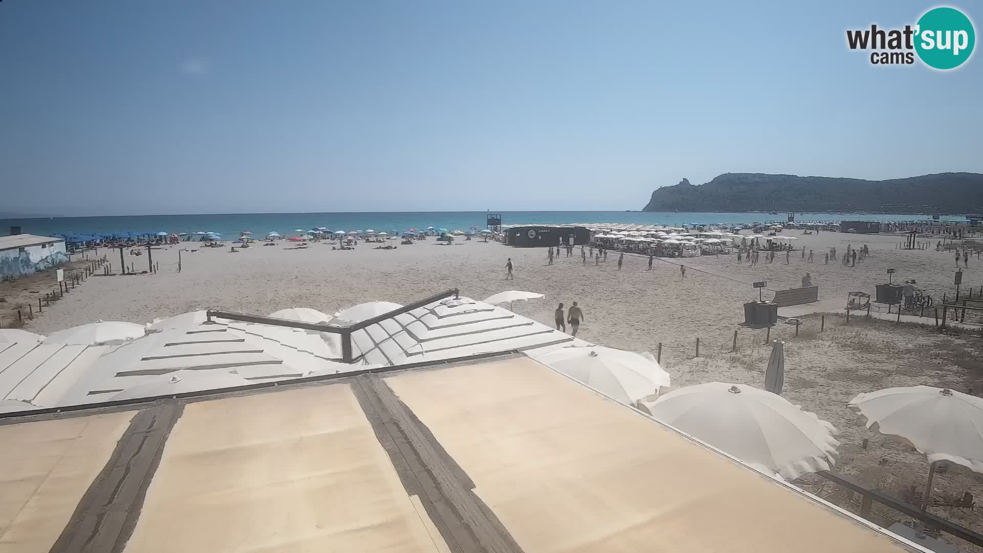 Poetto beach webcam | Cagliari | Sardinija