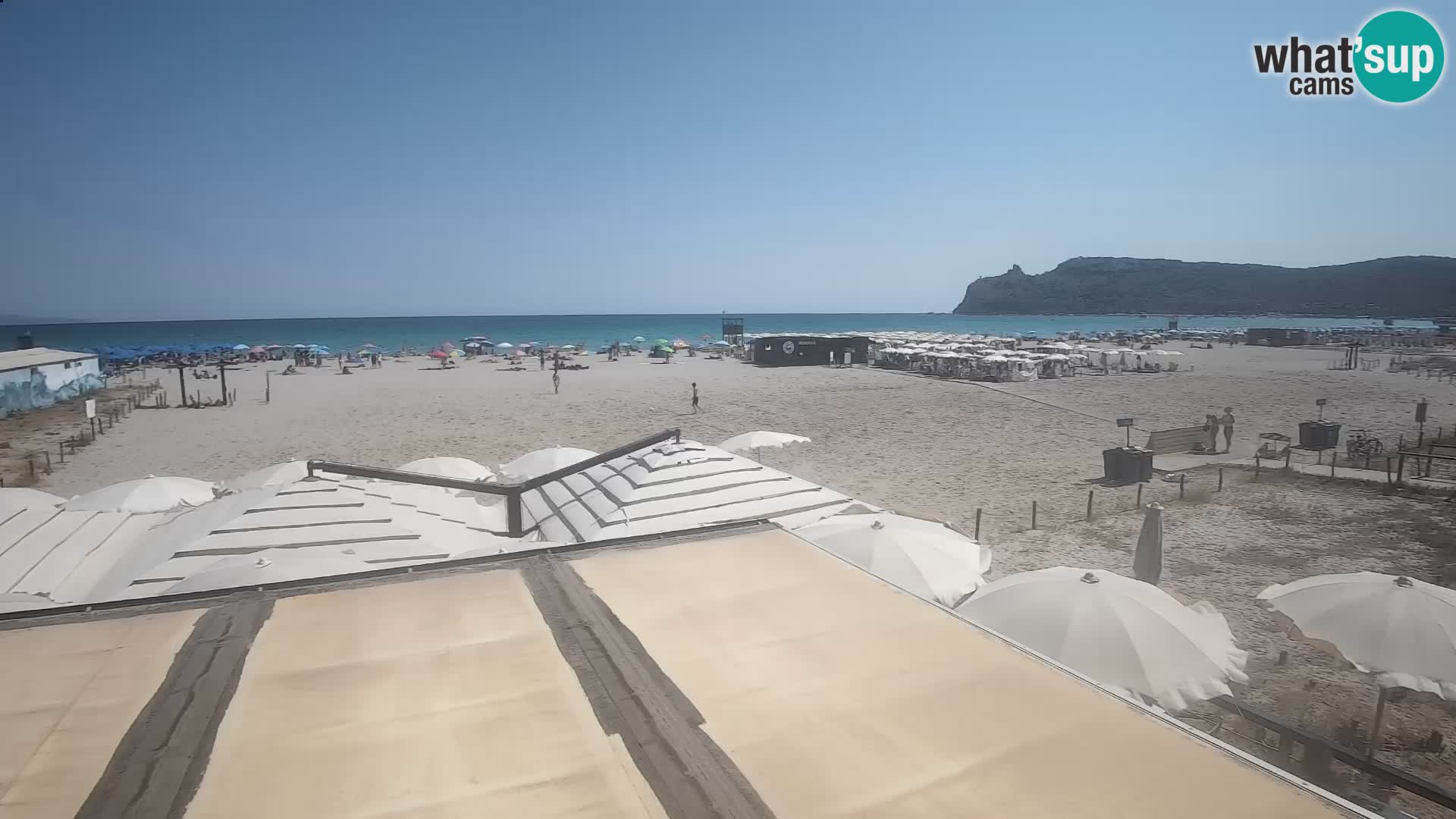 Poetto beach webcam | Cagliari | Sardinija