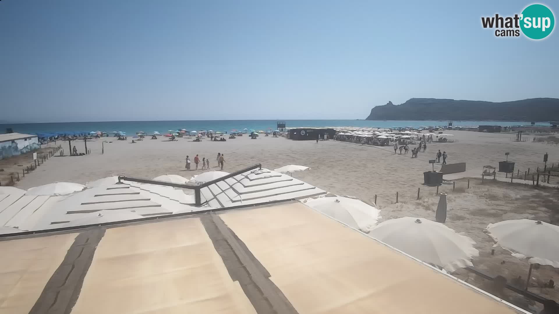 Poetto beach webcam | Cagliari | Sardinija