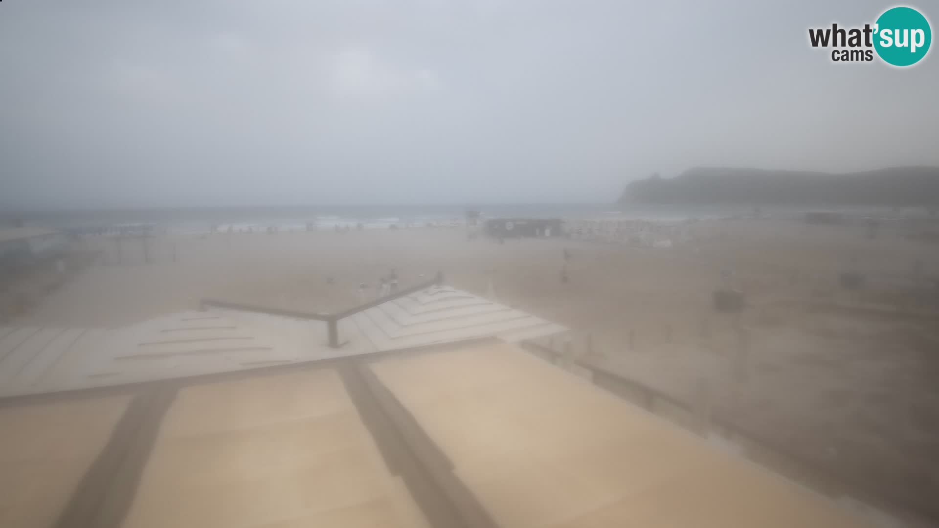 Poetto beach webcam | Cagliari | Sardinija