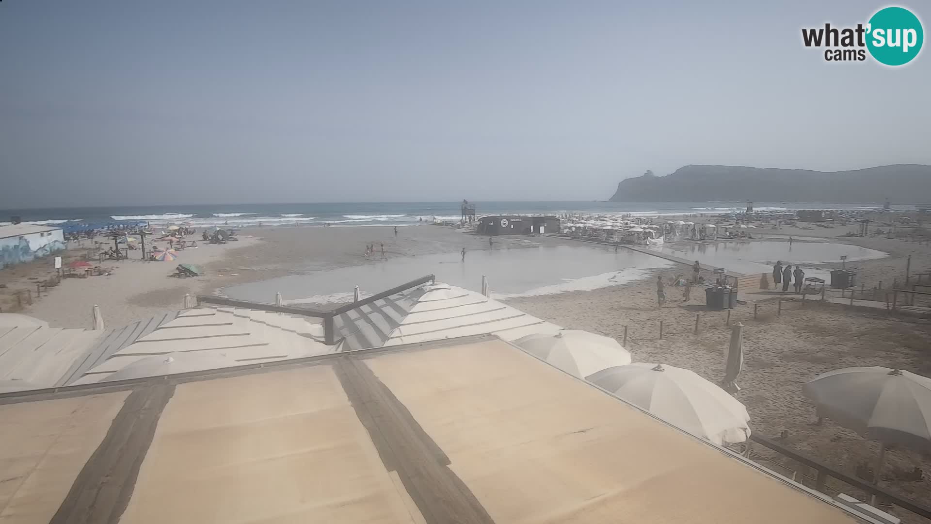 Poetto beach webcam | Cagliari | Sardinija