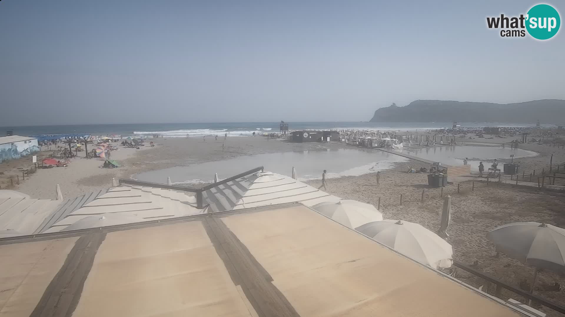 Poetto beach webcam | Cagliari | Sardinija