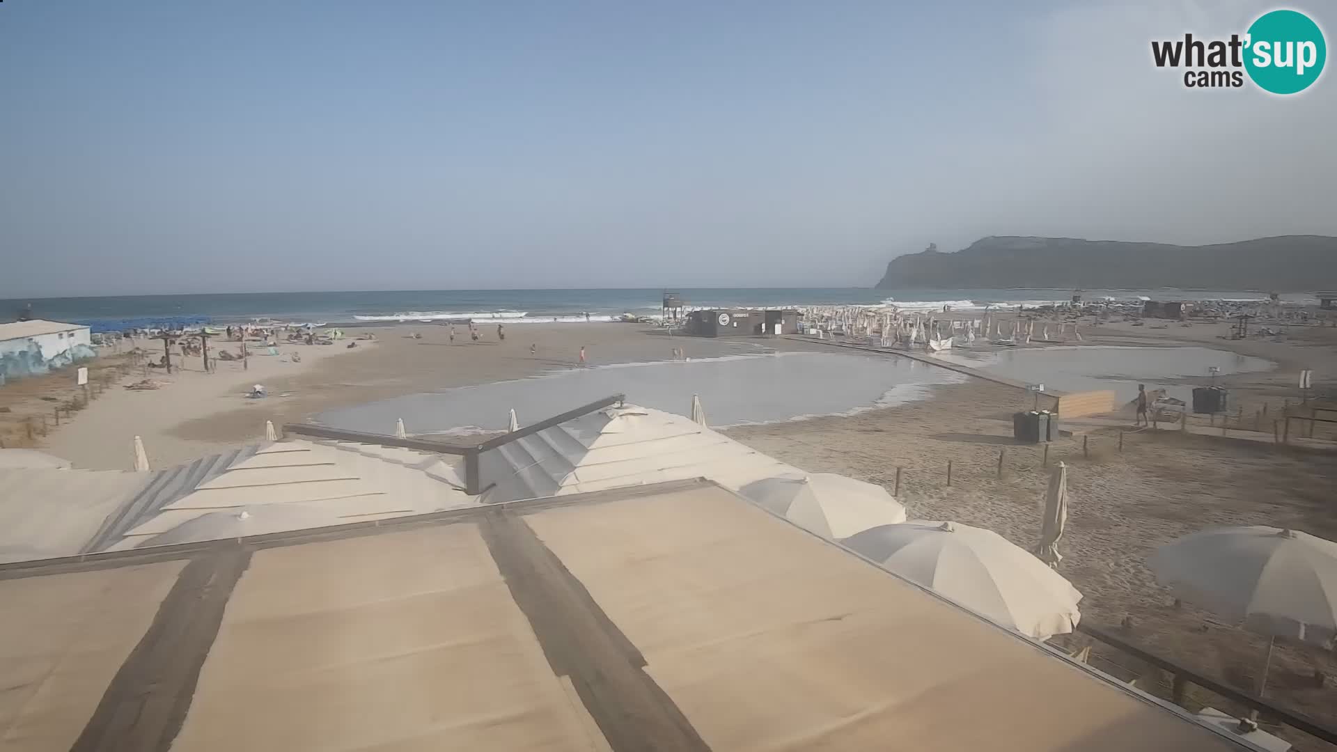 Poetto beach webcam | Cagliari | Sardinija