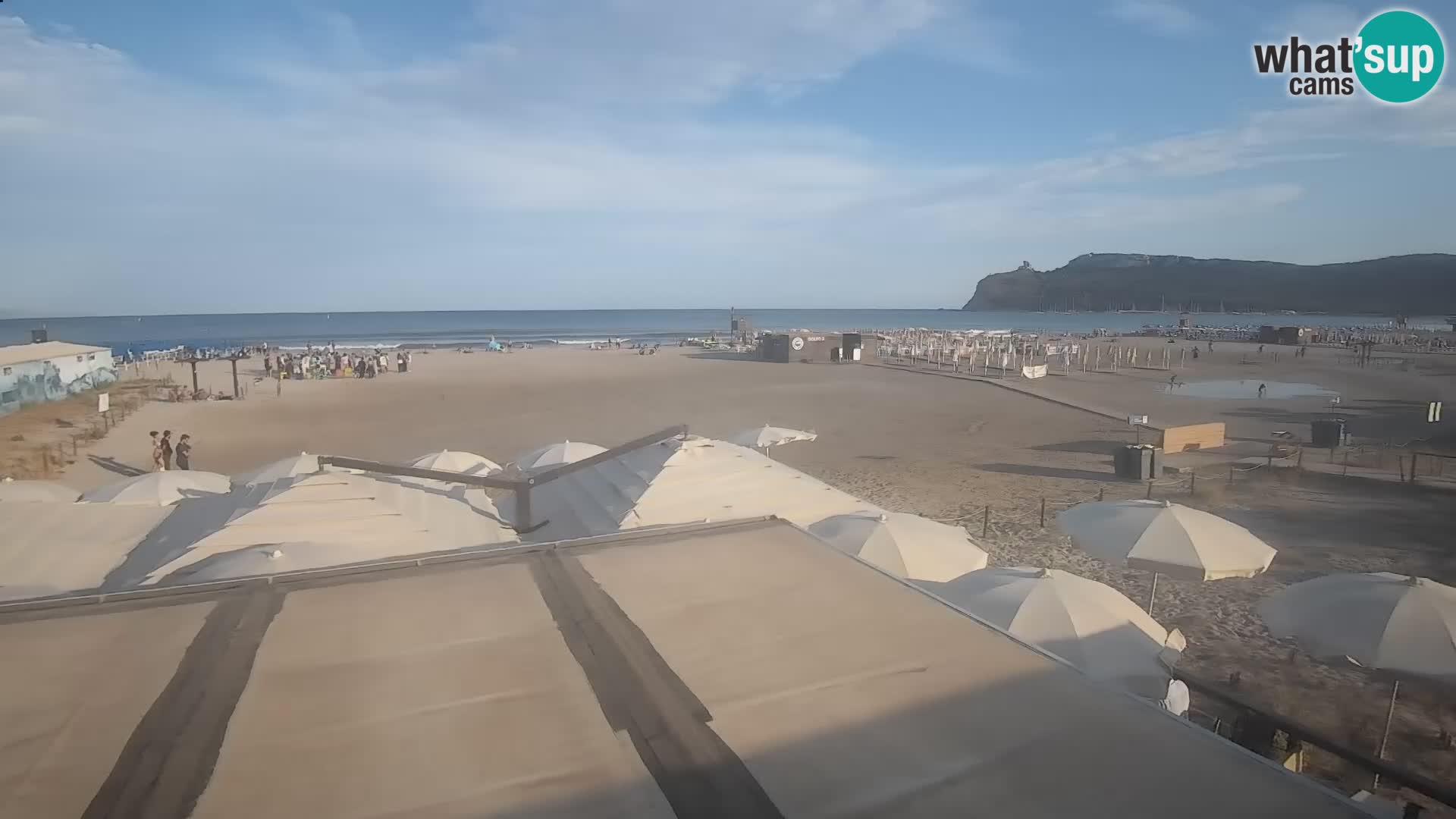 Poetto beach webcam | Cagliari | Sardinija