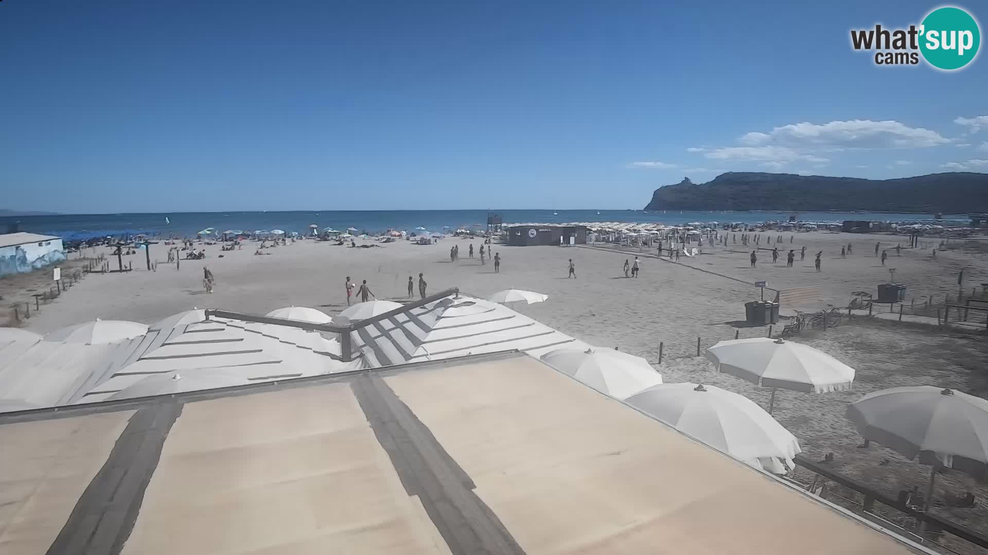 Poetto beach webcam | Cagliari | Sardinija