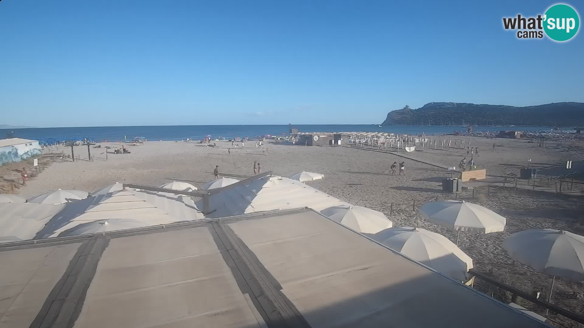 Poetto beach webcam | Cagliari | Sardinija