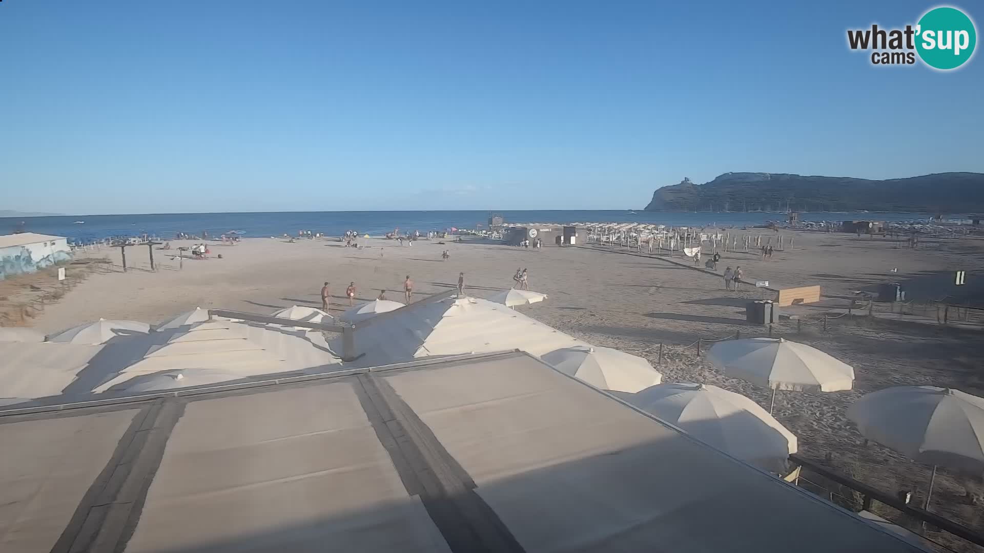 Poetto beach webcam | Cagliari | Sardinija