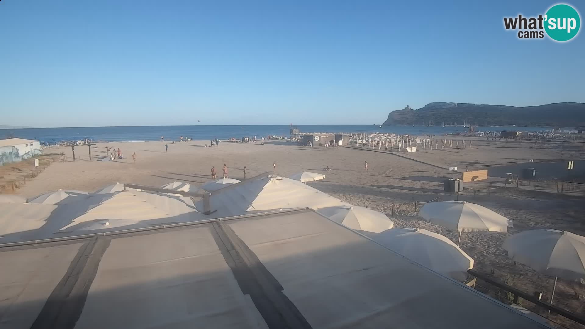 Webcam plage de Poetto | Cagliari | Sardaigne