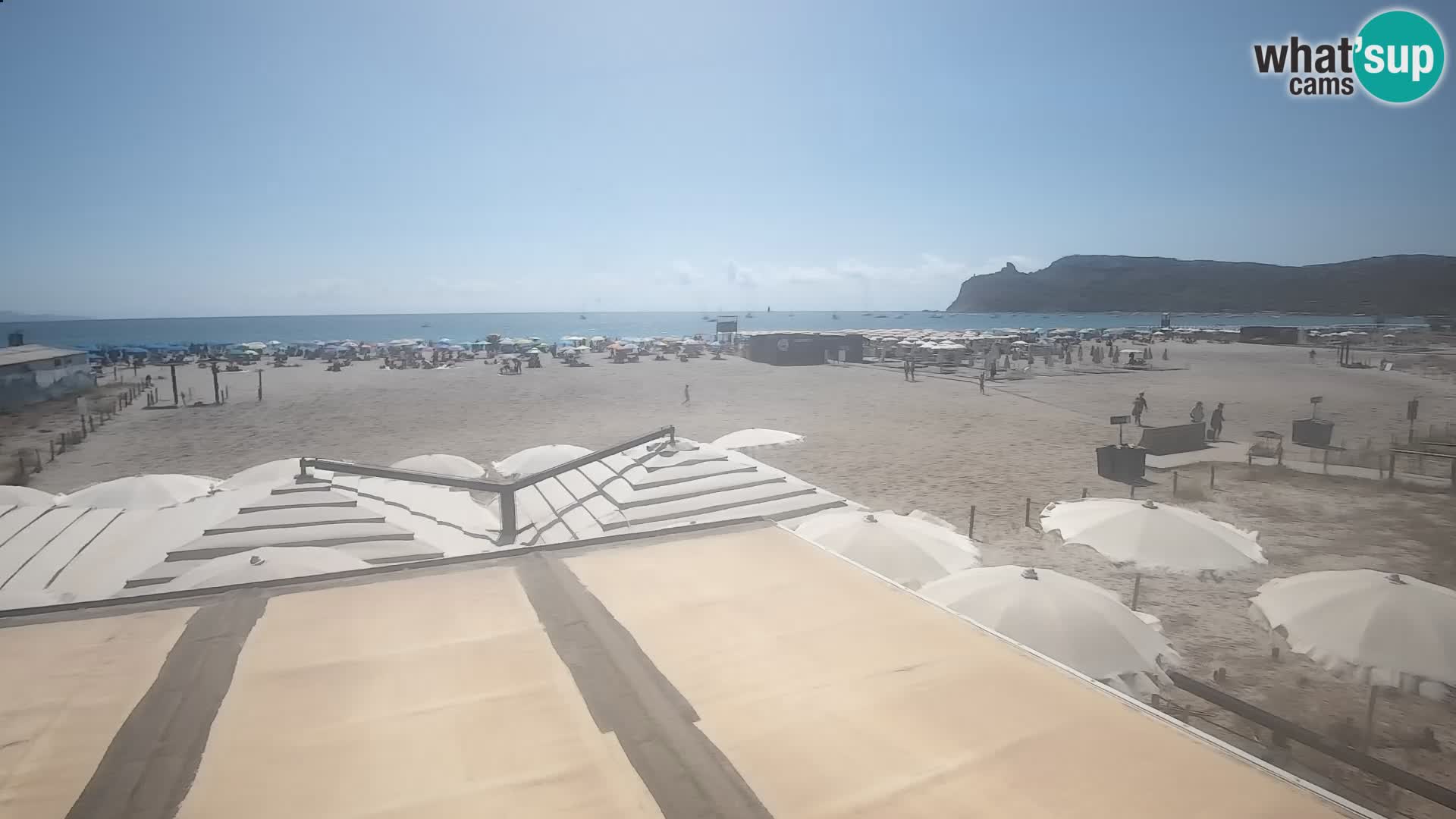 Poetto beach webcam | Cagliari | Sardinija
