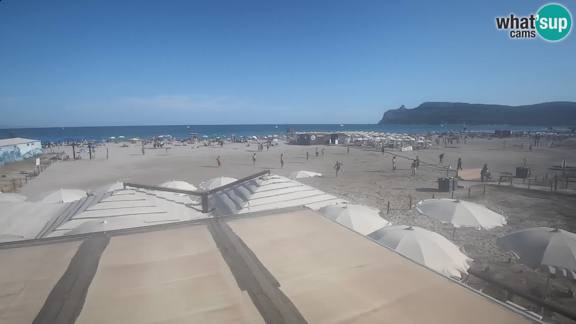 Poetto beach webcam | Cagliari | Sardinija