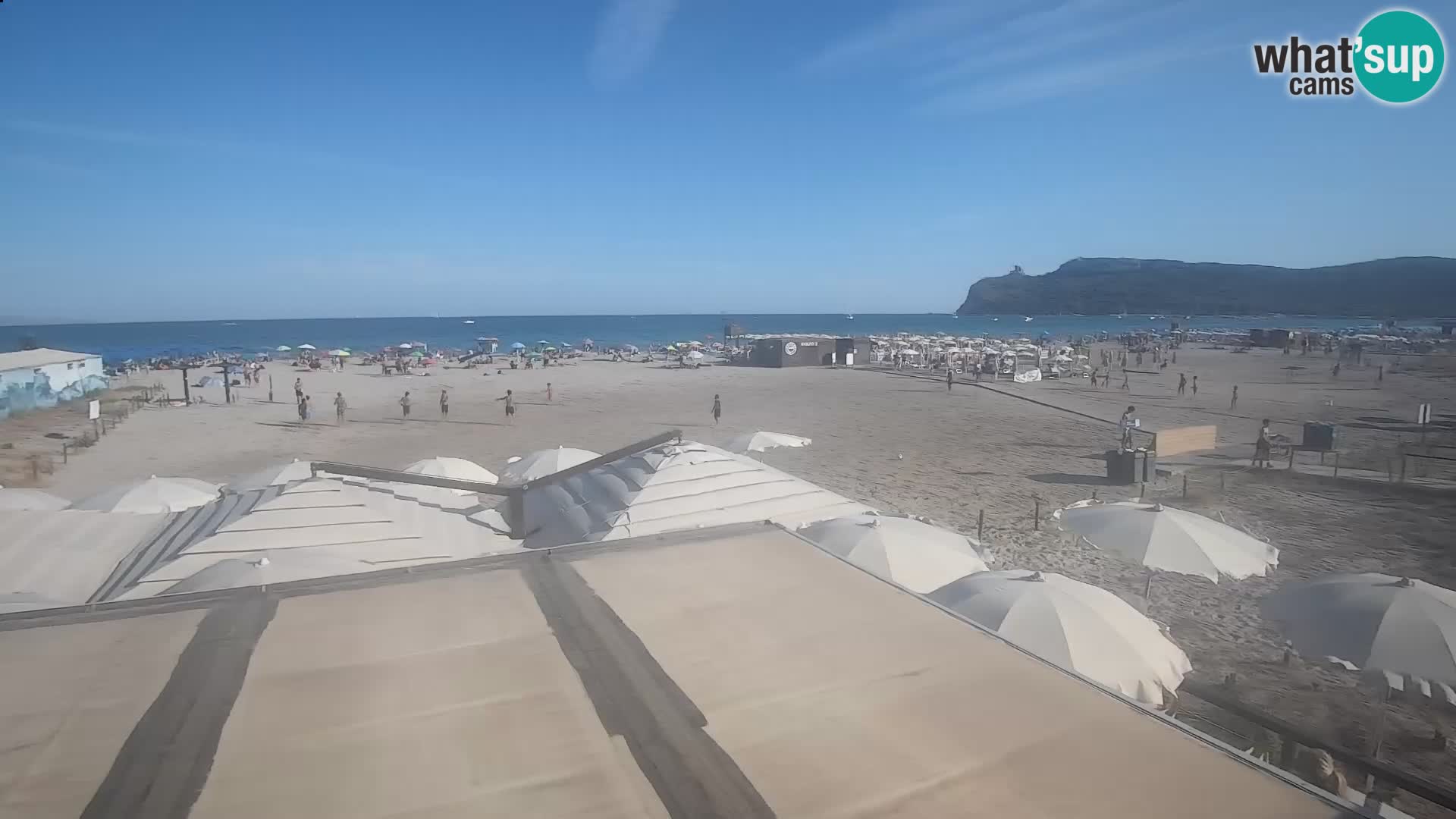 Poetto beach webcam | Cagliari | Sardinia