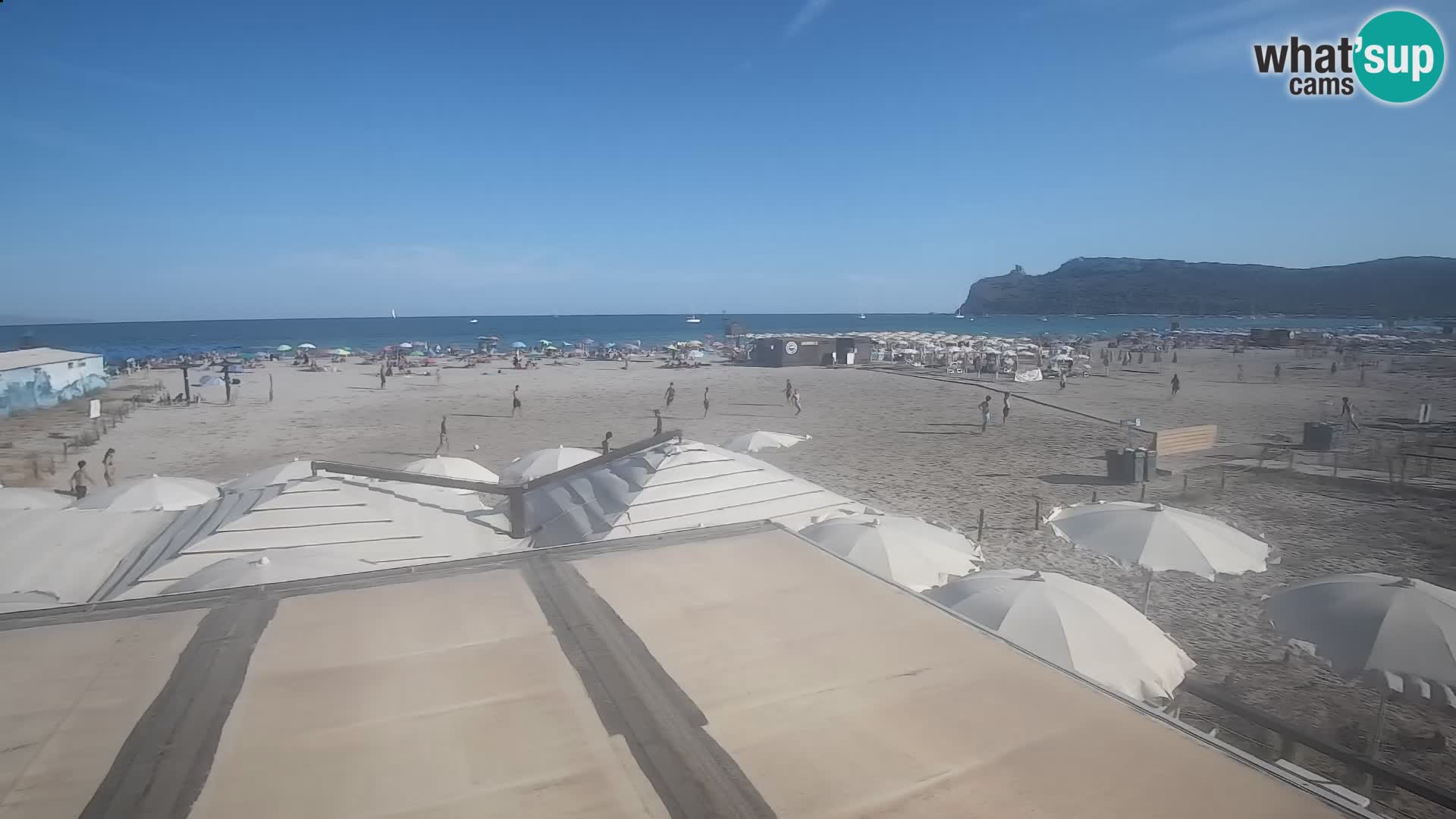 Poetto beach webcam | Cagliari | Sardinija