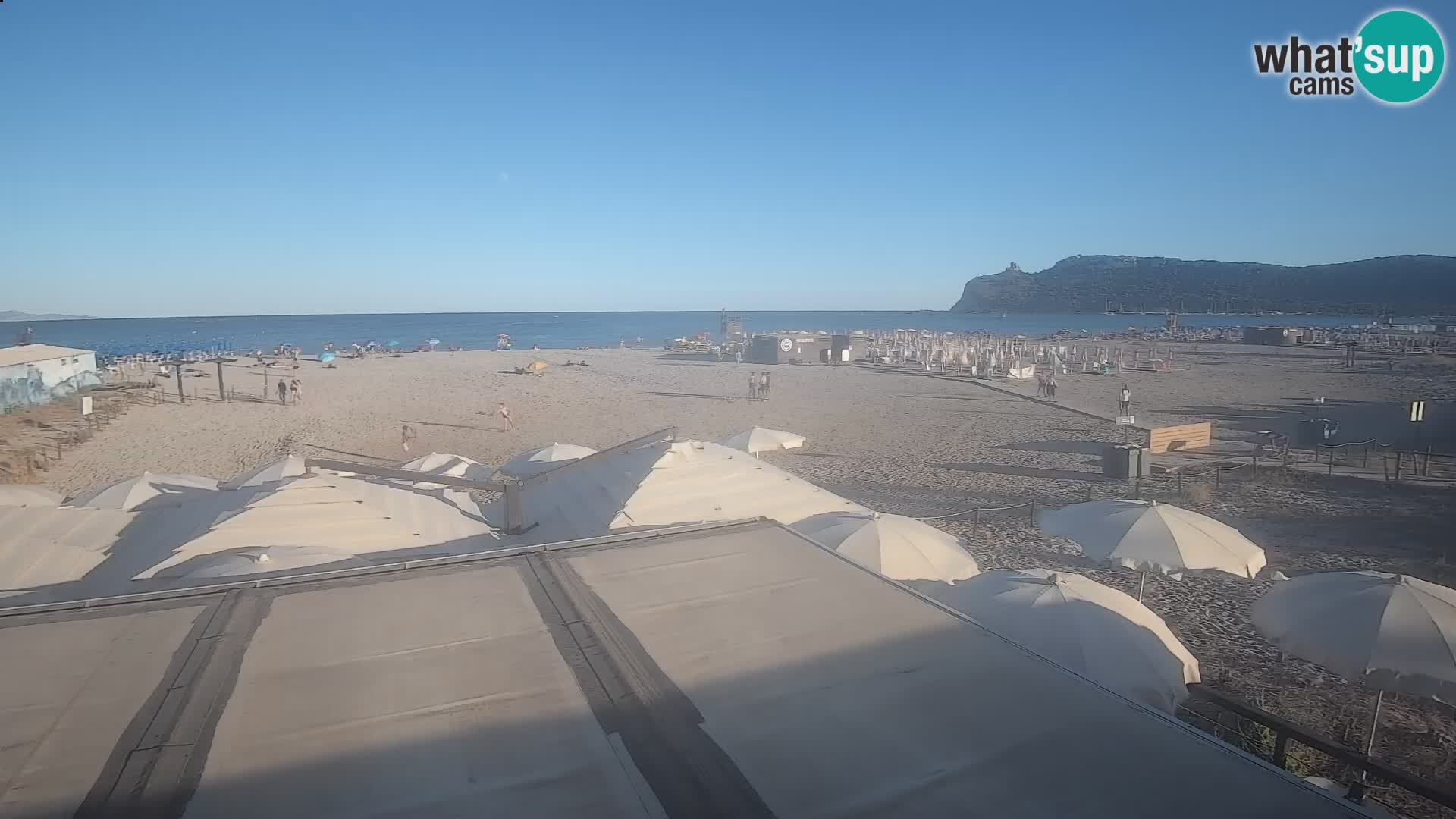 Poetto beach webcam | Cagliari | Sardinija