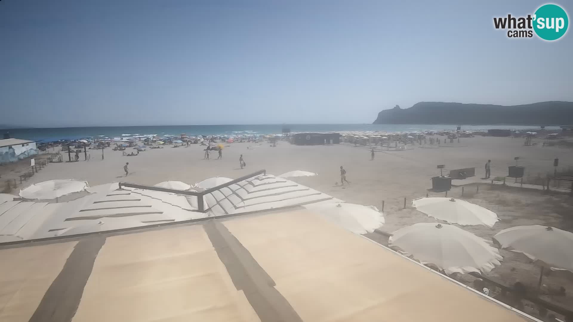 Poetto beach webcam | Cagliari | Sardinija