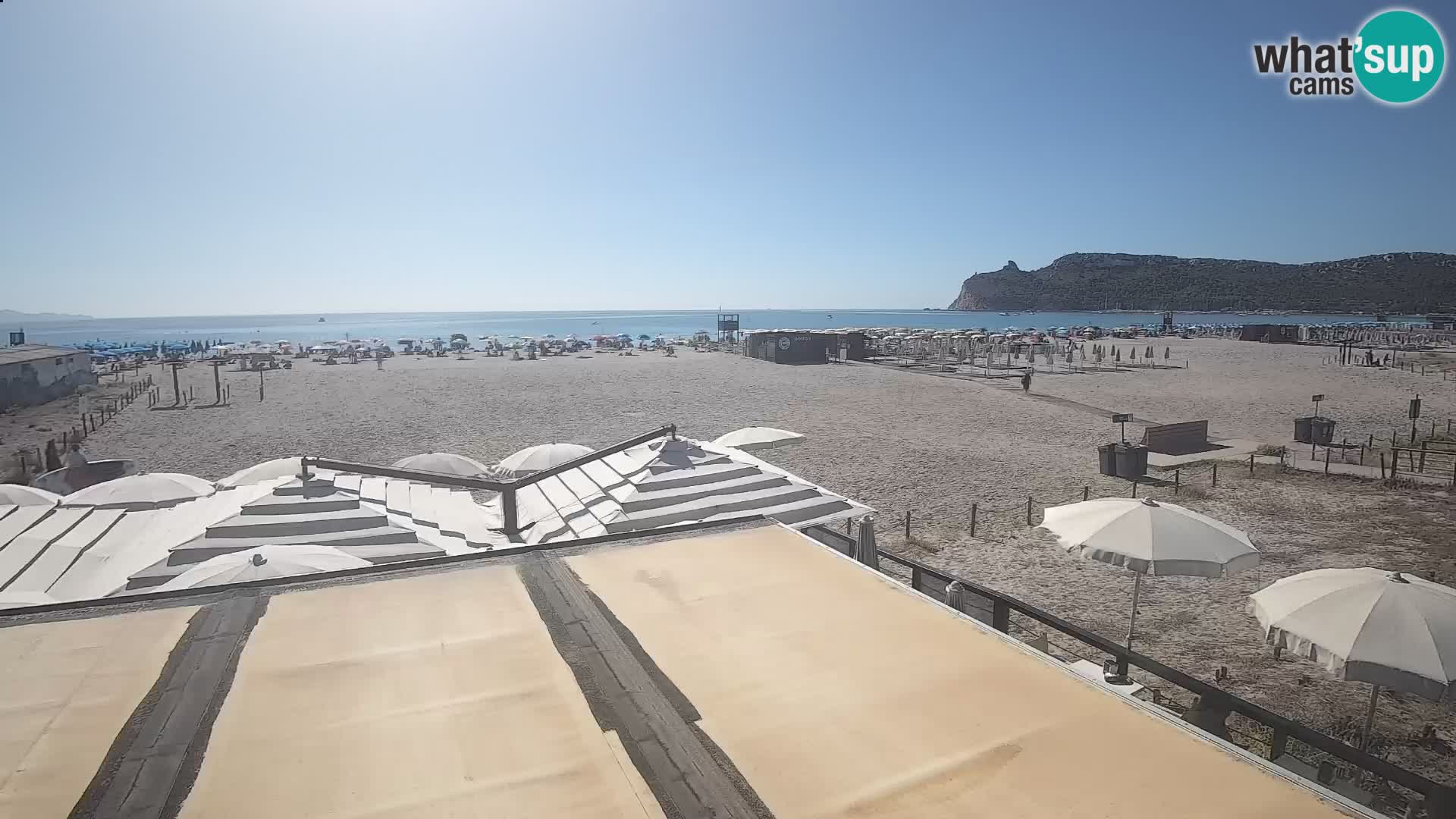 Poetto beach webcam | Cagliari | Sardinija