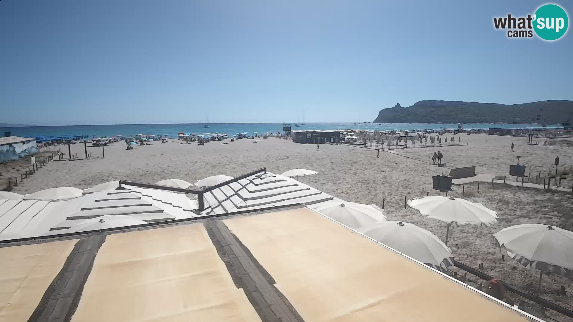 Poetto beach webcam | Cagliari | Sardinija