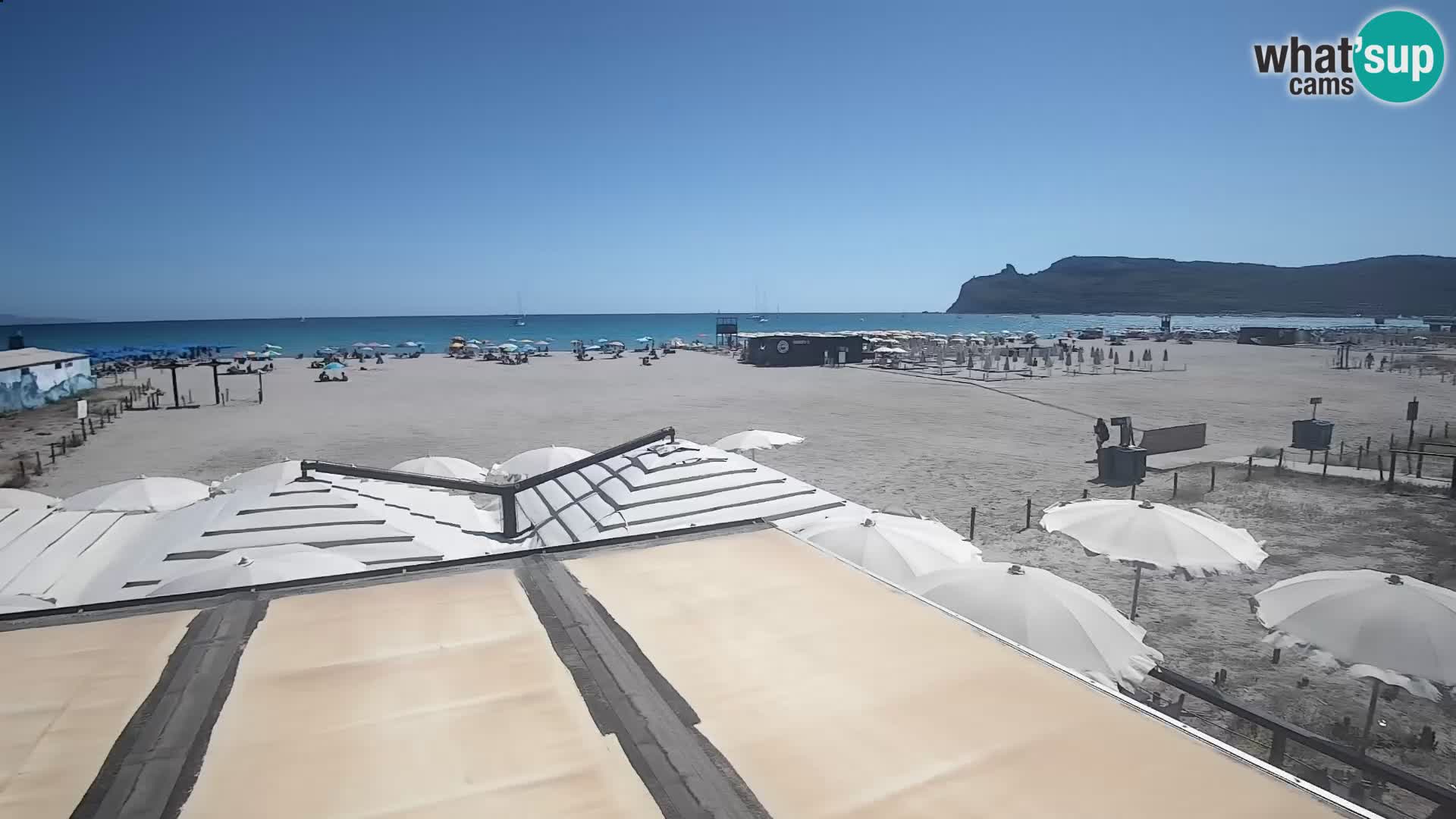 Poetto beach webcam | Cagliari | Sardinija