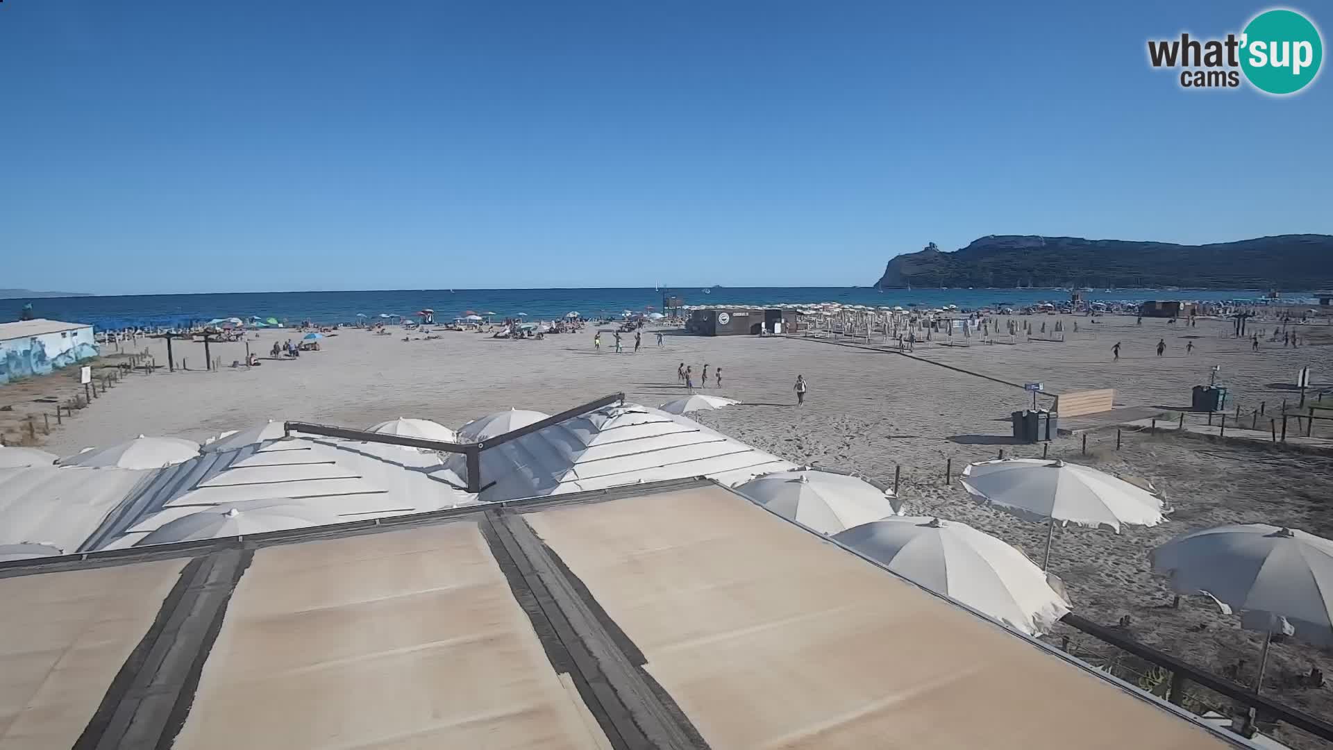 Poetto beach webcam | Cagliari | Sardinija