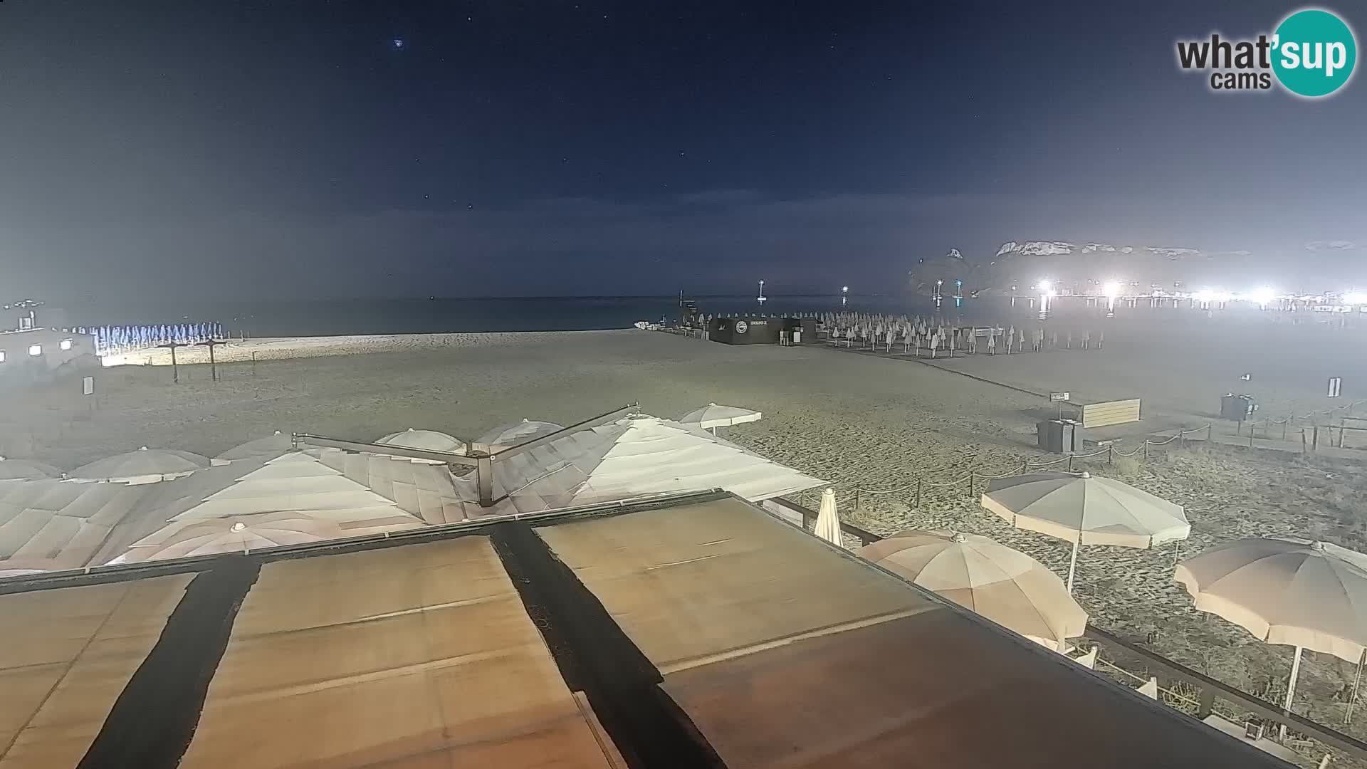 Poetto beach webcam | Cagliari | Sardinija
