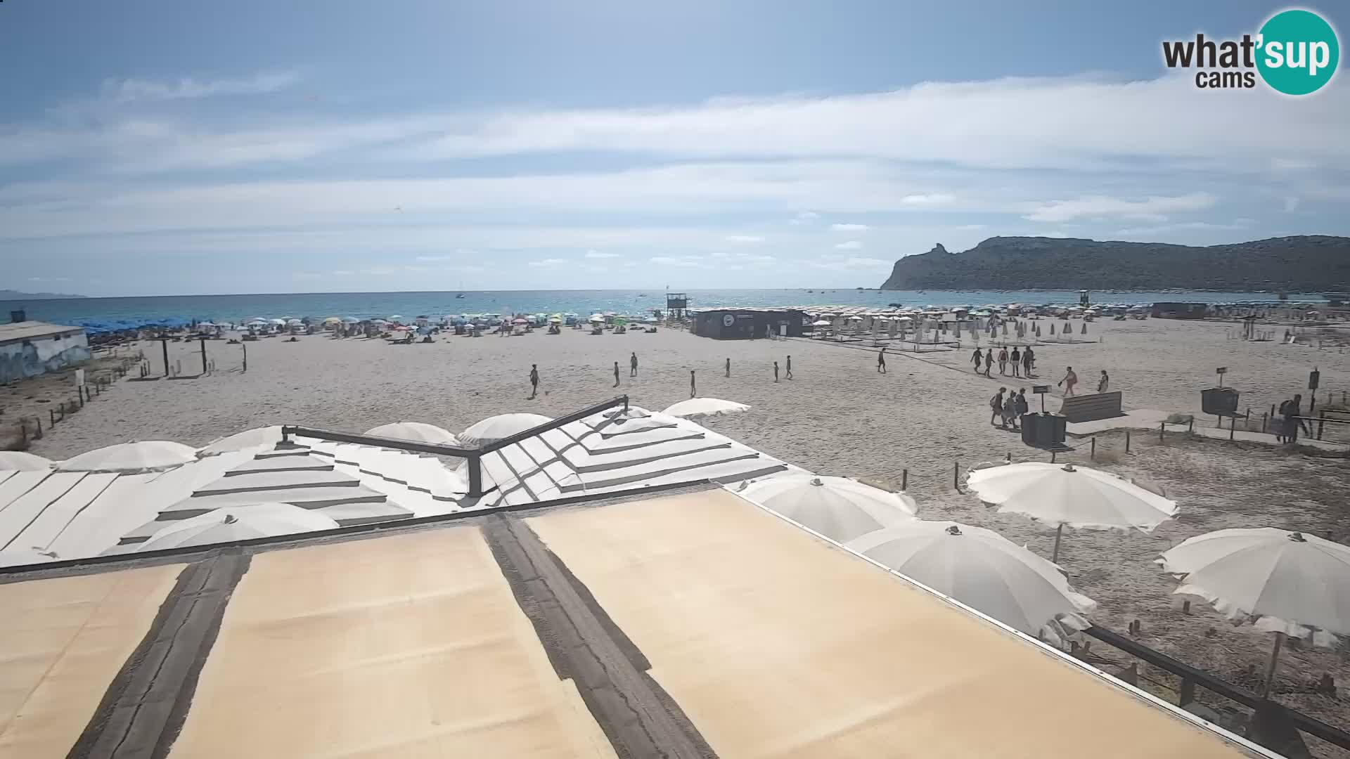 Poetto beach webcam | Cagliari | Sardinija