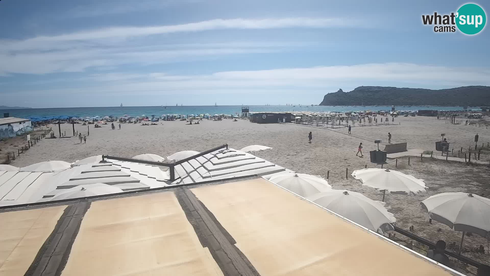 Poetto beach webcam | Cagliari | Sardinija