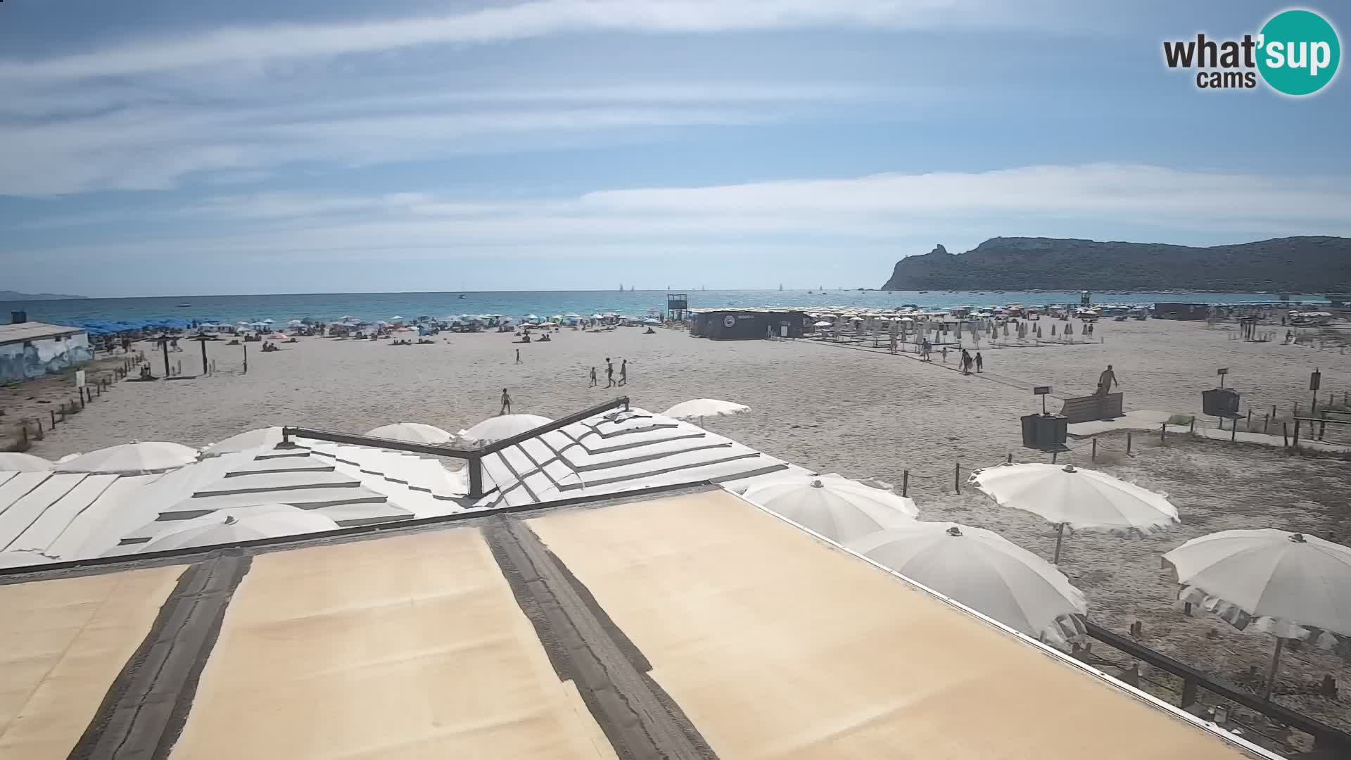 Poetto beach webcam | Cagliari | Sardinija