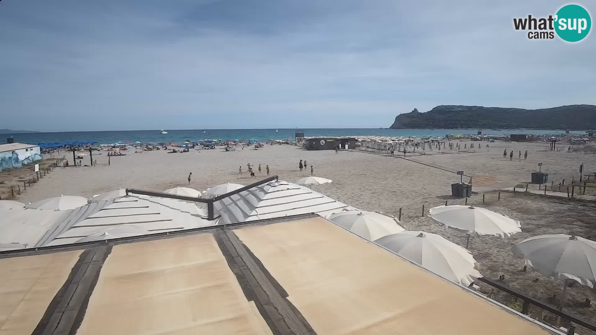 Poetto beach webcam | Cagliari | Sardinija