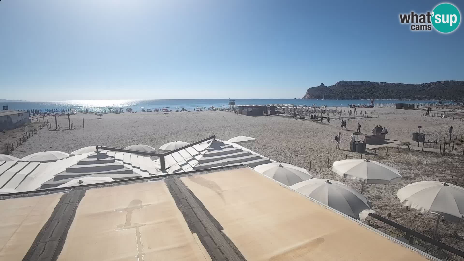 Poetto beach webcam | Cagliari | Sardinija