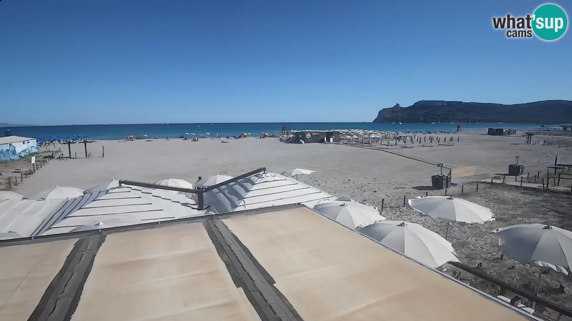 Poetto beach webcam | Cagliari | Sardinija