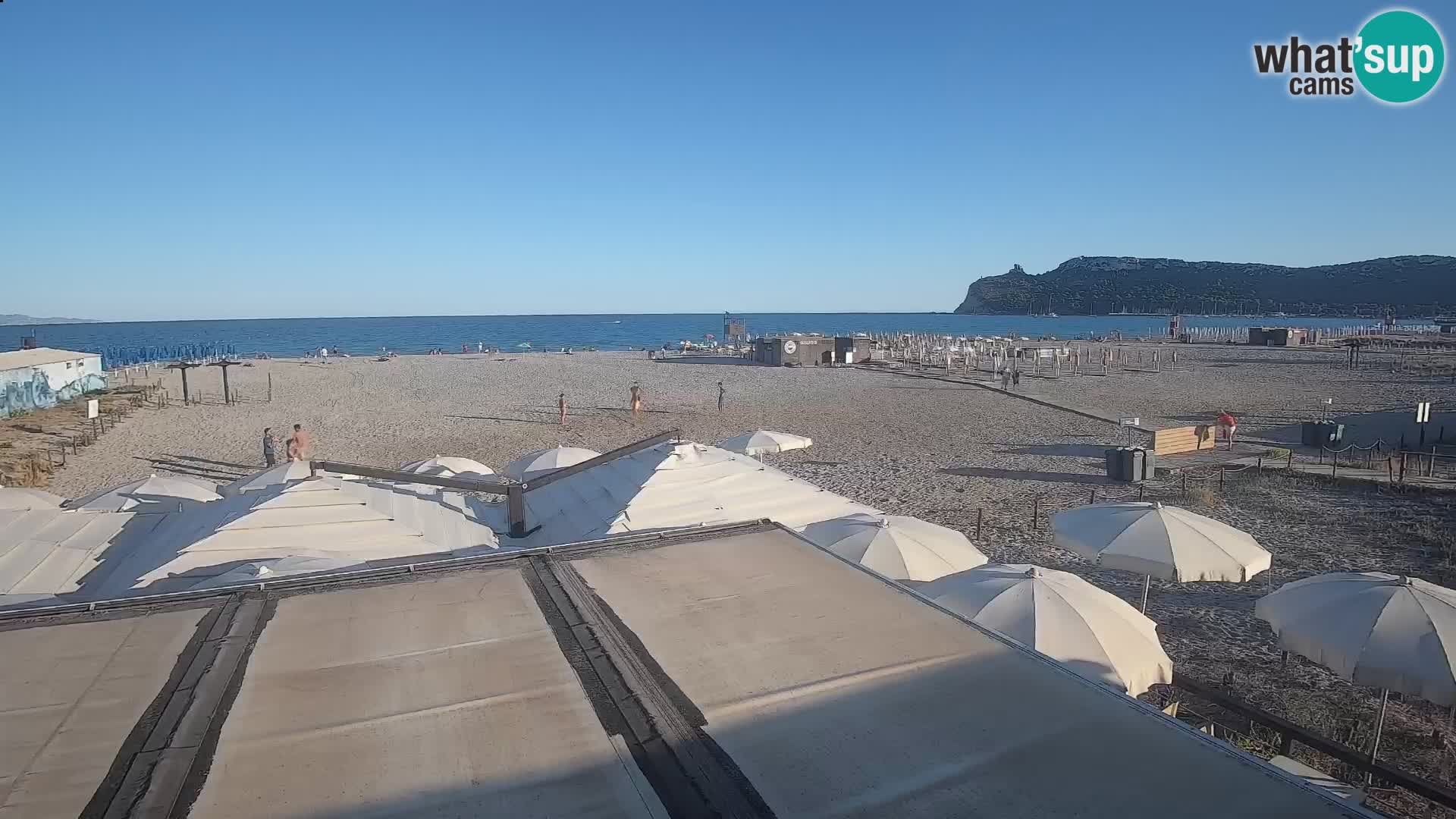 Webcam plage de Poetto | Cagliari | Sardaigne